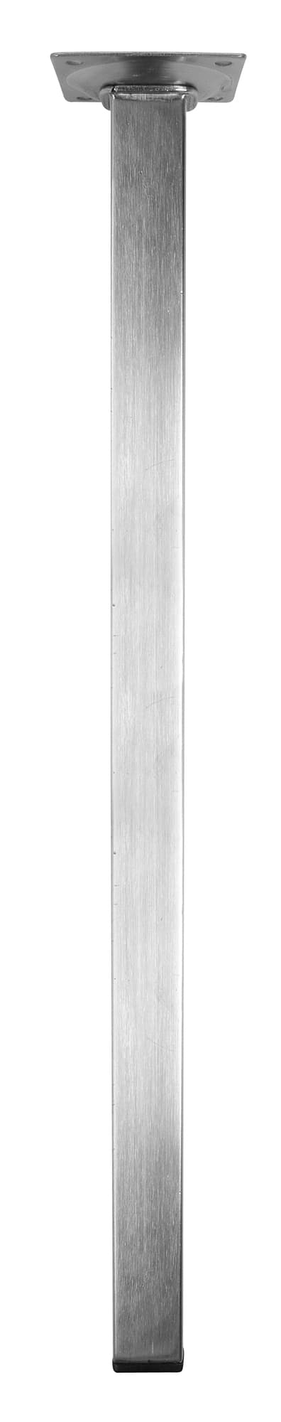 Bordbein 50 cm 24x24 mm - børstet stål