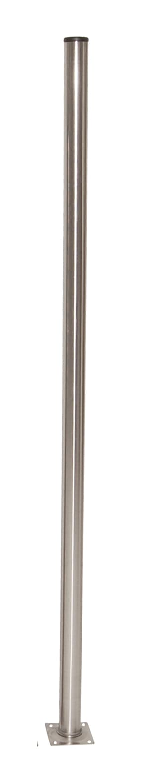 Bordben 90 cm. - dia. 30 mm. - børstet stål