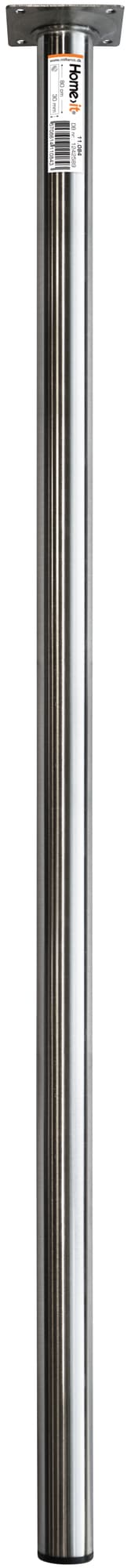Bordbein 80 cm - dia. 30 mm - børstet stål