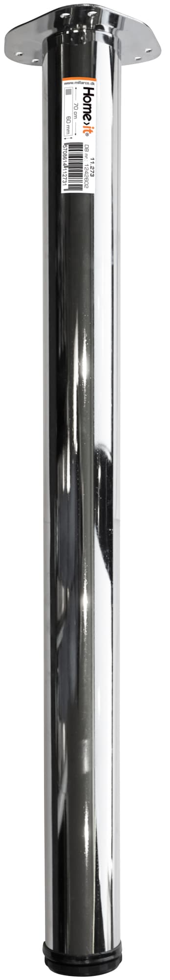 Bordbein Ø60 mm - 70 cm - krom