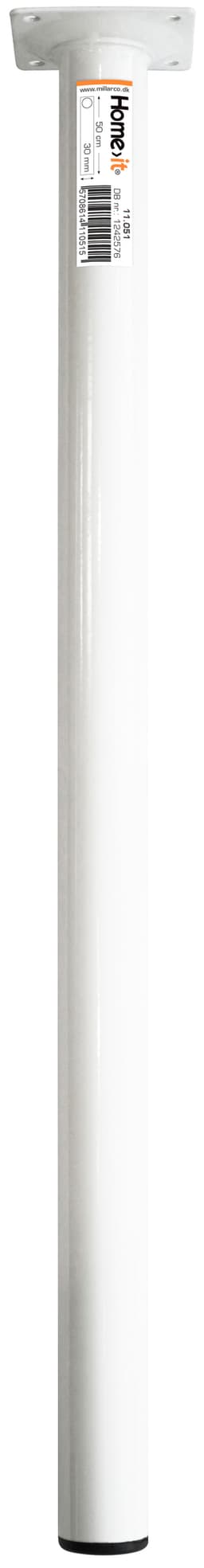 Bordbein 50 cm - dia. 30 mm - hvit