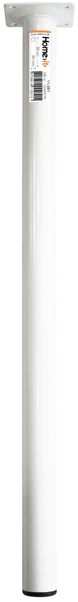 Bordbein 50 cm - dia. 30 mm - hvit
