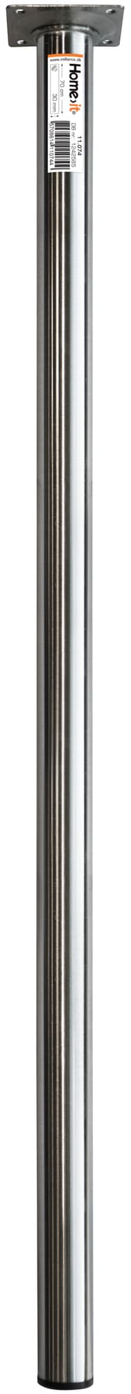 Bordbein 70 cm - dia. 30 mm - børstet stål