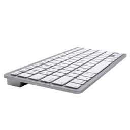 Trådlöst tangentbord Bluetooth 3.0 Vit/Silver