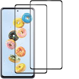 Näytönsuoja Samsung A20 karkaistu lasi, läpinäkyvä 2 kpl