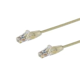 StarTech.com 2 m CAT6-kabel - Tunn - Ej hakfria RJ45-kontakter - Grå,