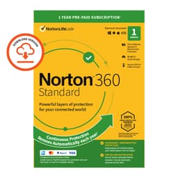 NORTON 360 STANDARD ND 10GB ND 1 USER 1 DEVICE - PC Windows,Mac OSX,iO