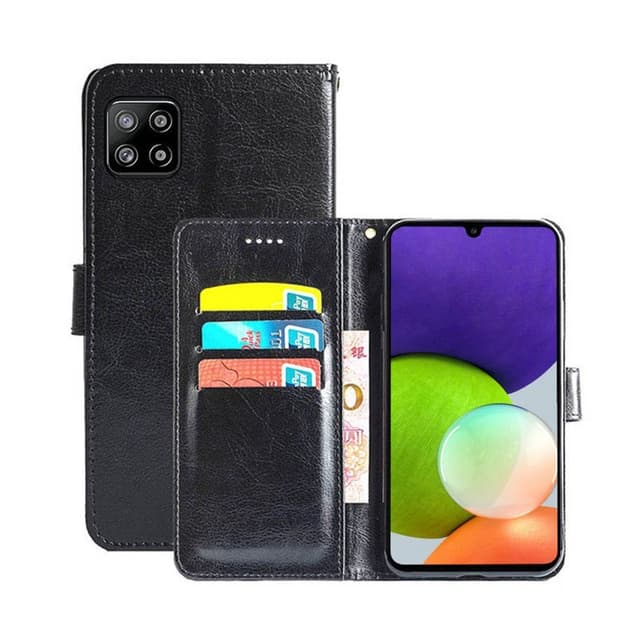 Mobilplånbok 3-kort Samsung Galaxy A22 5G  - Svart