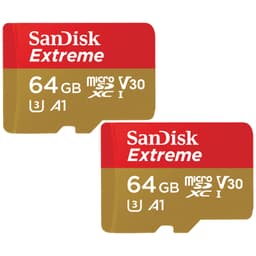 SanDisk Extreme Micro SDXC muistikortti 64 GB (2 kpl)