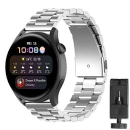 Rannekoru ruostumatonta terästä Huawei Watch 3 - Hopea
