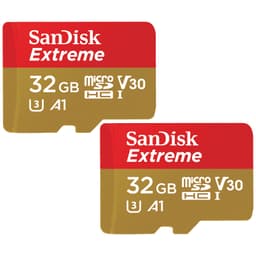 SanDisk Extreme Micro SDHC kort 32 GB (2 stk.)