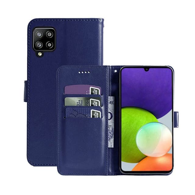 Wallet Cover 3-kort Samsung Galaxy A22 4G  - mørk