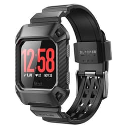 SUPCASE UB Pro urheilurannekoru Fitbit Ionic - Musta