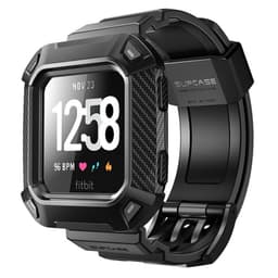 SUPCASE UB Pro urheilurannekoru Fitbit Versa - Musta
