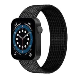 Apple Watch 7 (44mm) Nylon Armband - Black white