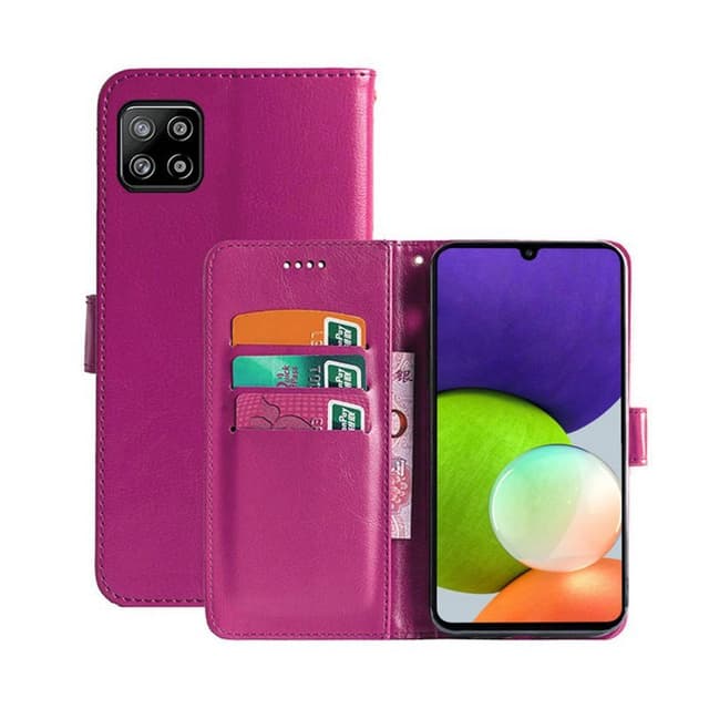 Lompakkokotelo 3-kortti Samsung Galaxy A22 5G  - pinkki