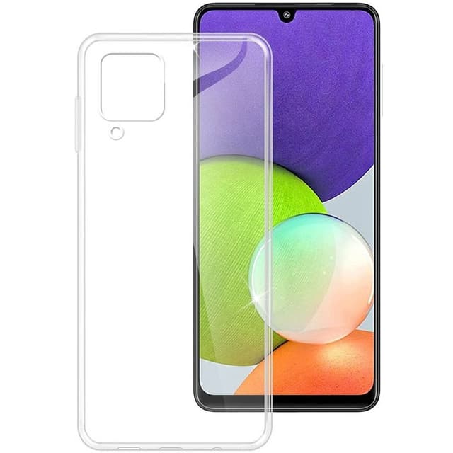 Silikonikotelo läpinäkyvä Samsung Galaxy A22 4G