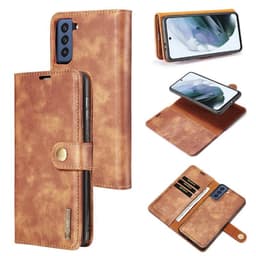 Mobil lommebok DG-Ming 2i1 Samsung Galaxy S21 FE  - brun