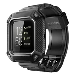 SUPCASE UB Pro urheilurannekoru Fitbit Versa 2 - Musta