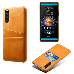 Retro-kuori hedelmäpeleillä Sony Xperia 10 III  - keltainen