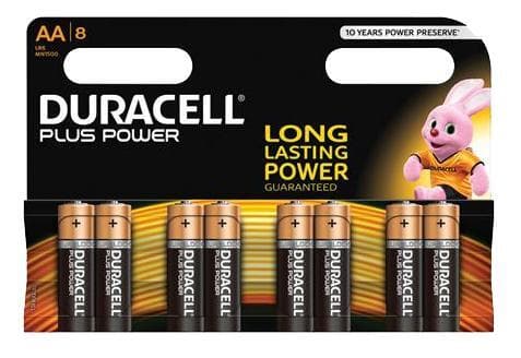 Duracell Plus Power AA Batteries, 8pk