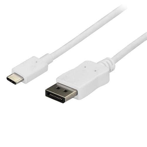 StarTech.com 1,8 m USB-C till DisplayPort-kabel - 4K 60Hz - Vit, 1,8 m