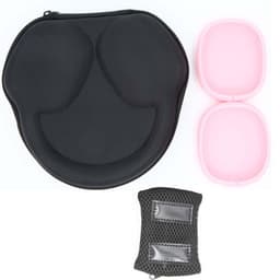 Vattentätt Airpods Max fodral med silikonskal Svart/Rosa