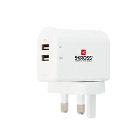 USB-lader 2-port 3.4A Storbritannia