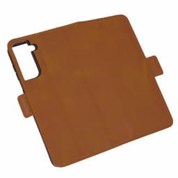 Samsung Galaxy S21 Plus mobilfodral PU-läder/TPU Brun