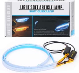 LED-stripe til bilens frontlykter 2 stk Hvit / oransje