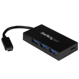 StarTech.com HB30C3A1CFB, USB 3.2 Gen 1 (3.1 Gen 1) Type-C, USB 3.2 Gen 1 (3.1 Gen 1) Type-A, 5000 Mbit/s, Sort, Plast, CE, FCC, RoHS