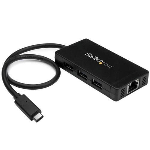 StarTech.com USB-C-hubb med 3 portar och Gigabit Ethernet - USB-C till