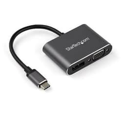 StarTech.com CDP2DPVGA, USB Type-C, Udgang DisplayPort, VGA (D-Sub) udgang, 3840 x 2160 pixel