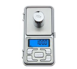 Digitalvåg i fickformat, 500 g - Silvergrå