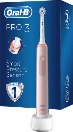 Oral-B Pro3 3400N elektrisk tandbørste 291077 (lyserød)