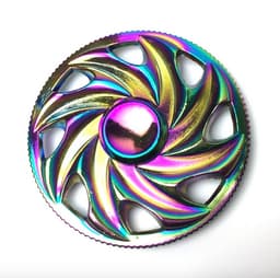 Fidget Spinner - Metal Rainbow Saw