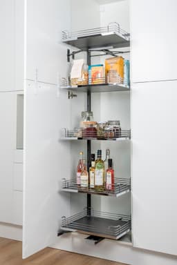 Epoq Tandem Solo utdragsförvaring för högskåp 50 cm (krom)