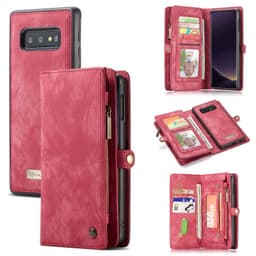 11-kort Samsung Galaxy S10E (SM-G970F) med flere lommebøker  - RØD