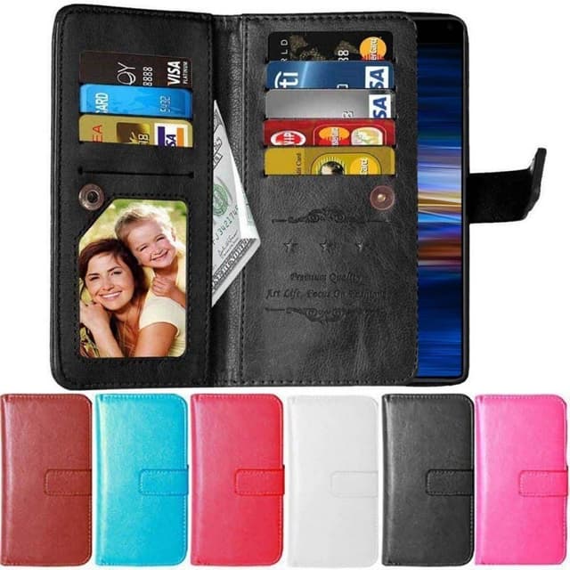 Dubbelflip Flexi 9-kort Sony Xperia 10 Plus (I4213)  - Svart
