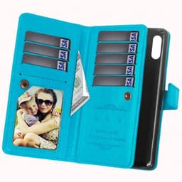 Lompakkotelo Flexi 9-kortti Motorola One Power (XT1942)  - Vaaleansini