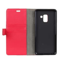 Lommebokdeksel 2-kort Samsung Galaxy A8 Plus 2018 (SM-A730F)  - RØD