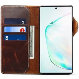 Mobilplånbok 3-kort äkta läder Samsung Galaxy Note 10 (SM-N970F)  -