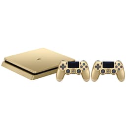 PlayStation 4 Slim 500 GB + 2x DualShock (kulta)