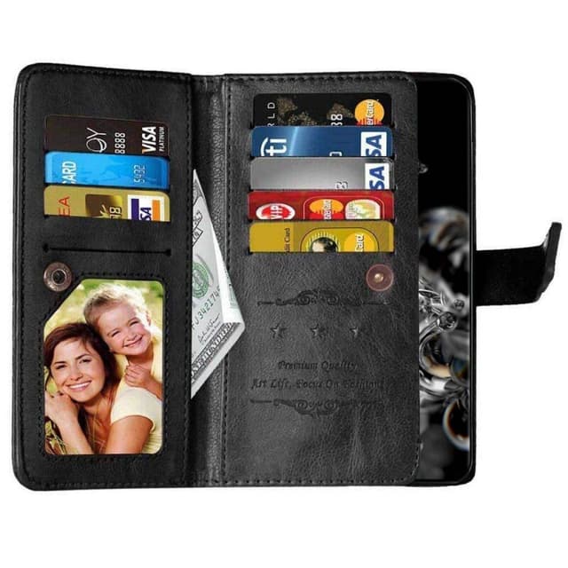 Dobbeltflip Flexi 9-kort Samsung Galaxy S20 Ultra (SM-G988F)  - Svart