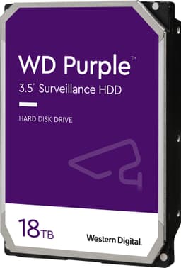 WD Purple Surveillance 3,5" intern harddisk (18 TB)