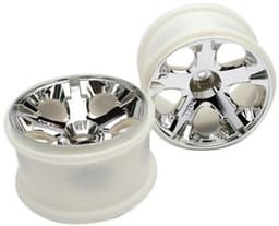 TRX-5576  Wheels, All-Star 2.8 (chrome) (nitro