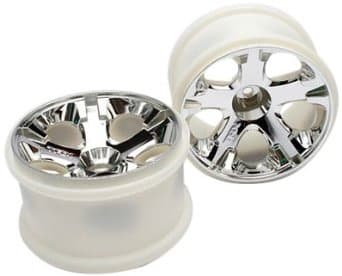 TRX-5576  Wheels, All-Star 2.8 (chrome) (nitro