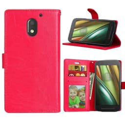 Lompakkokotelo 3-kortti Motorola Moto E3 (XT1700)  - punainen