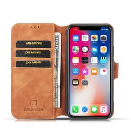 DG-Ming Lompakkokotelo 3-kortti Apple iPhone X / XS  - ruskea