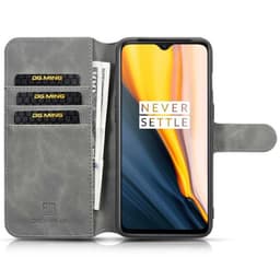 DG-Ming Lommebokdeksel 3-kort OnePlus 7  - Grå